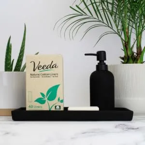 Veeda Ultra Thin Natural Cotton Breathable Daily Liners are Always Chlorine and Toxin Free, Hypoallergenic, 40 Count (Pack of 3) - Veeda Liners are individually wrapped for your convenience using sustainable materials.