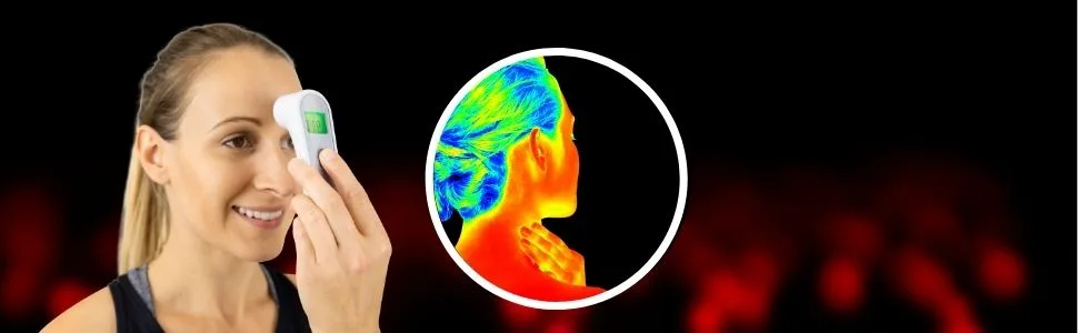 Vive Forehead Thermometer - Infrared Temperature Temporal No Touch Termometro for Adults and Kids - Touchless Digital Sensor - Non-Contact Temporal Artery Fever Indicator - Instant Read - Non Contact Thermometer - Infrared Forehead Indicator for Adults and Kids - Touchless Digital Sensor