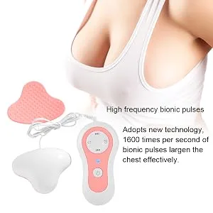 Xuuyuu Breast Massager,Waterproof Chest Enhancer USB Electric Chest Augmentation with Hot Compress Function for Breast Lift Enlarge and Care - Wireless Breast Enhancing Massager Chest Enlargement Breast Massage Machine Chest Care