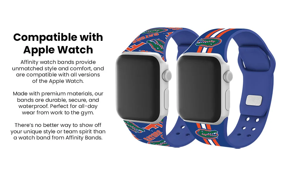 AFFINITY BANDS Florida Gators HD Case Cover Compatible with Apple AirPods Pro (Stripes) - Florida Apple watch bands