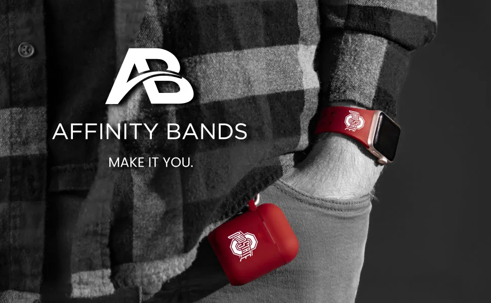 AFFINITY BANDS Ohio State Buckeyes HD Case Cover Compatible with Apple AirPods Pro (Random) - Ohio State watch band