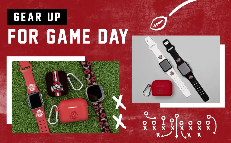 AFFINITY BANDS Ohio State Buckeyes HD Case Cover Compatible with Apple AirPods Pro (Random) - Ohio State watch bands