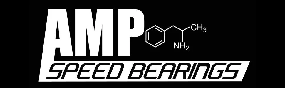 Amphetamine Inline Skate Speed Bearings - Set of 16 - Choose from Ceramic, Stainless Steel, ABEC 5, ABEC 7 - Enough for 8 Wheels - Pre-Lubricated - Amphetamine Skateboard, Longboard, and Roller Blade Bearings