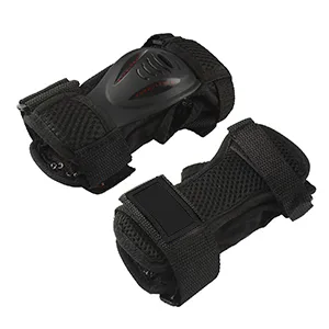 Andux Ski Gloves Extended Wrist Palms Protection Roller Skating Hard Gauntlets Adjustable Skateboard Gauntlets Support HXHW-03 Large - Ski Gloves