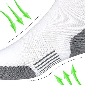 APTYID Men's Ankle Socks Quarter Running Athletic Cushioned 6-Pairs 9-12 6 Pairs Black - socks for men