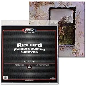 BCW 1-RSLV 33 RPM Record Sleeves (100 Count) - product information 1