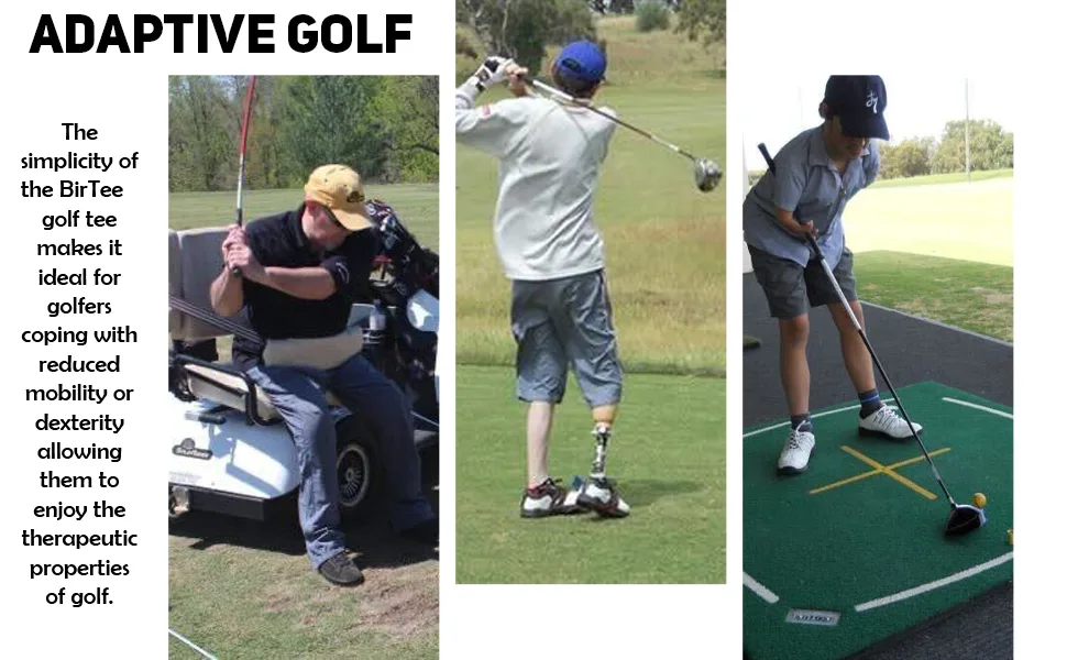 BirTee Golf Tees - PRO Speed Version with Enhanced Durability - 8 Pack. Indoor Golf Tees/Golf Simulator Tees/Winter Plastic Golf Tees White - BirTee Golf Tees