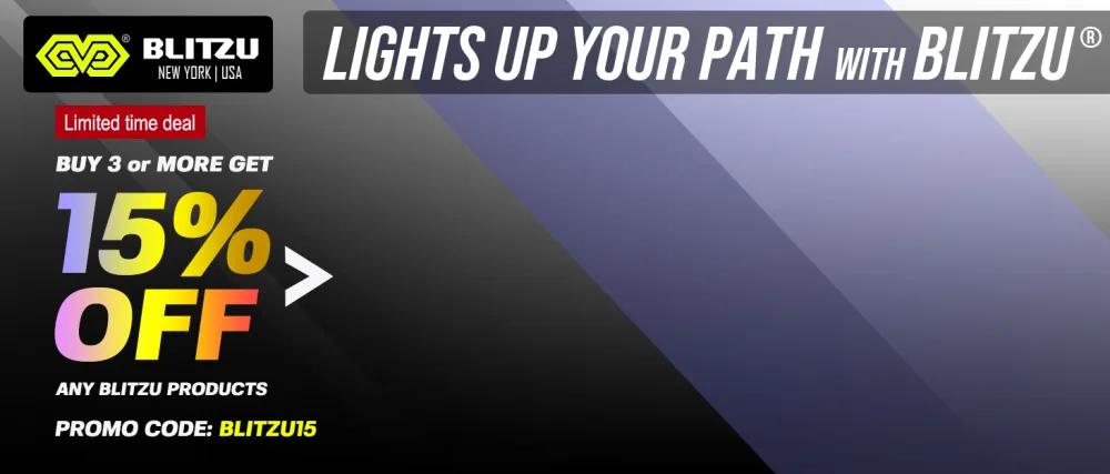 BLITZU Ultra Bright Type-C USB-C Rechargeable Bike Light Set, Bicycle Front Headlight and Back Taillight, Bicycle Accessories for Night Riding, Easy to Install for Men Women Kids Road Mountain Cycling Black - BLITZU compression knee sleeves calf ankle back brace sleeve pain relief support bike lights