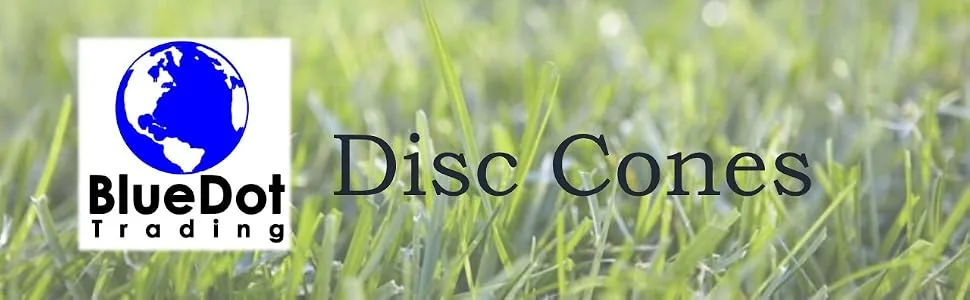 Bluedot Trading Disc Cones, Multiple Quantities and Colors 25 Pack With Holder Multi- Color - banner