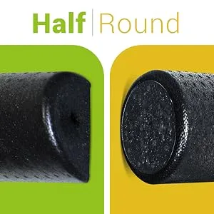 BodyHealt High Density Foam Roller - Half Foam Roller, Foam Roller for Pysical Therapy & Exercise. Density Foam Roller, Foam Rollers for Muscles Deep Tissue. Foam Roller, Half Round Foam Roller - 6X12 6" x 12" Half-round - product information 3