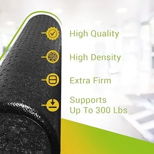 BodyHealt High Density Foam Roller - Half Foam Roller, Foam Roller for Pysical Therapy & Exercise. Density Foam Roller, Foam Rollers for Muscles Deep Tissue. Foam Roller, Half Round Foam Roller - 6X12 6" x 12" Half-round - product information 4