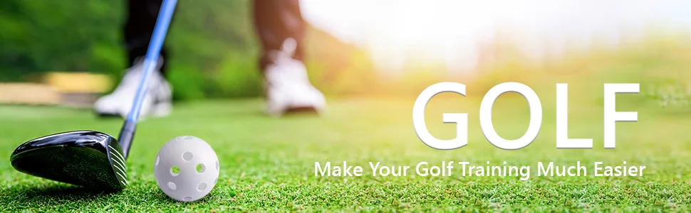 Practice Golf Balls, Plastic Golf Training Balls 5 inch Golf Balls for Driving Range, Swing Training, Indoor Simulators, Outdoor and Home Use 50 PACK - practice golf balls for backyard