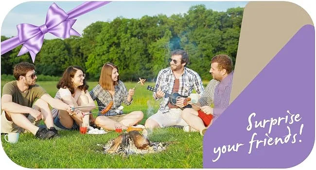 CARPATHEN Campfire Sticks for Marshmallows and Hot Dogs - Rotating Marshmallow Roasting Sticks Set of 6 Extra Long Retractable Forks for Fire Pit & Fireplace - Camping Accessories - Carpathen Marshmallow Roasting Sticks - Smore Sticks - Gift for Men - Gift for Women