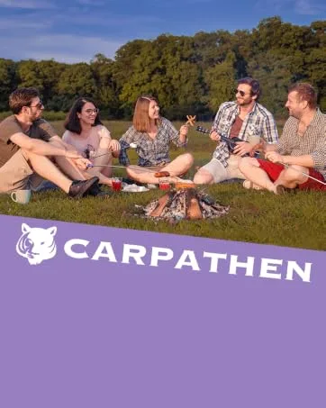 CARPATHEN Campfire Sticks for Marshmallows and Hot Dogs - Rotating Marshmallow Roasting Sticks Set of 6 Extra Long Retractable Forks for Fire Pit & Fireplace - Camping Accessories - Carpathen Marshmallow Roasting Sticks