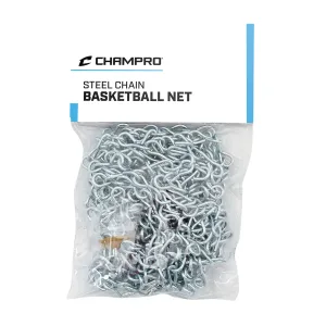 Champro Basketball Net, Steel Chain (Silver, 21-Inch) - image