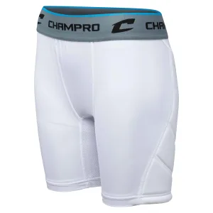 CHAMPRO Women's Windmill Fastpitch Softball Compression Sliding Shorts White Medium - image