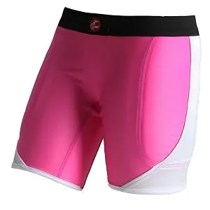 Cramer Women's Crossover Softball Compression Sliding Shorts with Foam Padding, Low-Rise 5 Inch Inseam, Support Prevents Chaffing and Injury During Activity, Black/Lime, Medium - product information 1