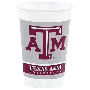 Creative Converting Texas A and M University Plastic Cups, 24 ct - Texas A and M University Plastic Cups, 24 ct