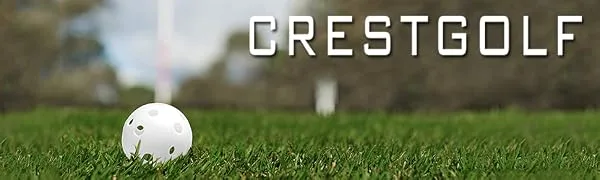 Crestgolf 50pcs Plastic Golf Training Balls  Airflow Hollow 40mm Golf Balls for Driving Range, Swing Practice, Home Use,Pet Play.  mixed color,50pcs - product information 1