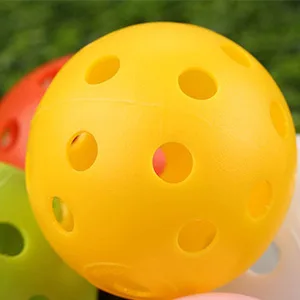 Crestgolf 50pcs Plastic Golf Training Balls  Airflow Hollow 40mm Golf Balls for Driving Range, Swing Practice, Home Use,Pet Play.  mixed color,50pcs - product information 5