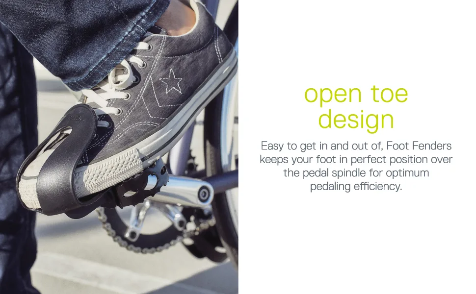 Delta Cycle Foot Fenders Bicycle Toe Clips - Small cargo net with accessory hooks with a 3