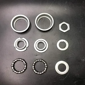 2" Cup Bottom Bracket Set,One-Piece Bottom Bracket Cup Set Bearings Included,Silver - product information 2