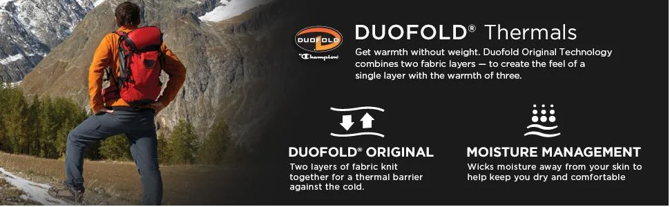 Duofold Men's Mid Weight Wicking Thermal Shirt Medium Black 1 - product information 2