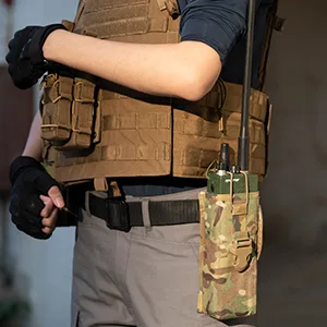 EXCELLENT ELITE SPANKER Tactical Universal Radio Holster Pouch Holder Case Bag Molle Adjustable Military Walkie Talkie Holder Multicam - product information 10
