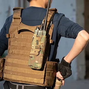 EXCELLENT ELITE SPANKER Tactical Universal Radio Holster Pouch Holder Case Bag Molle Adjustable Military Walkie Talkie Holder Multicam - product information 9