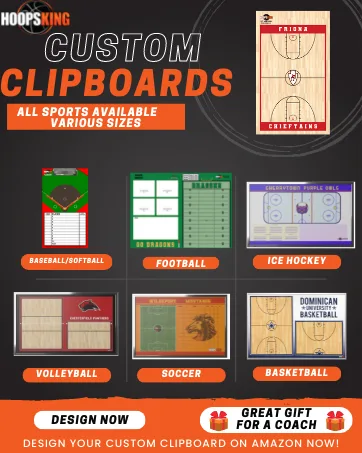 HoopsKing Straight Shooter Basketball Shooting Training Aid Keeps Elbow in & Follow Thru Straight - custom coaching boards clipboard soccer basketball football lacrosse baseball softball hockey