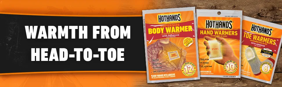 HotHands Toe, Hand, & Body Warmer Variety Pack - Long Lasting Safe Natural Odorless Air Activated Warmers - product information 1