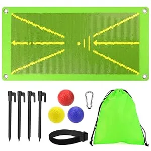 Husmued Golf Training Mat for Swing Detection Batting,Path Feedback Golf Practice Mats, Premium Golf Impact Mat, Advanced Golf Hitting Mat for Indoor/Outdoor, Golf Training Aid Equipment - product information 2