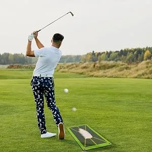 Husmued Golf Training Mat for Swing Detection Batting,Path Feedback Golf Practice Mats, Premium Golf Impact Mat, Advanced Golf Hitting Mat for Indoor/Outdoor, Golf Training Aid Equipment - product information 3