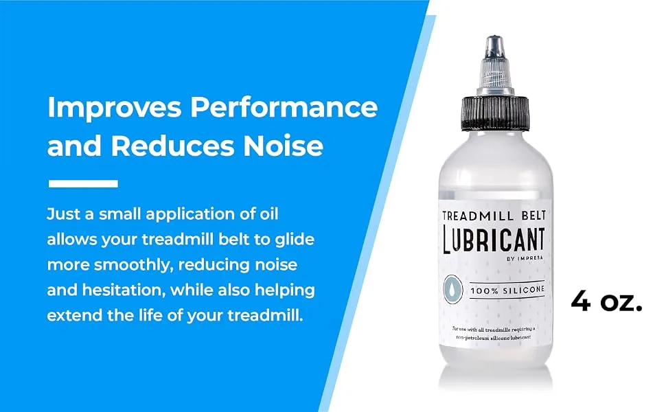 2 Pack of Silicone Treadmill Belt Lubricant / Lube - Easy to Apply Lubrication - Made in the USA - Performance, Reduce Noise
