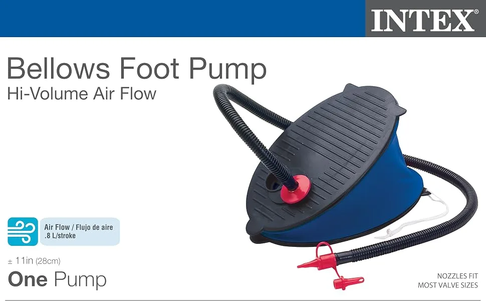 Intex Bellows Foot Pump Series 11.5" - foot pump