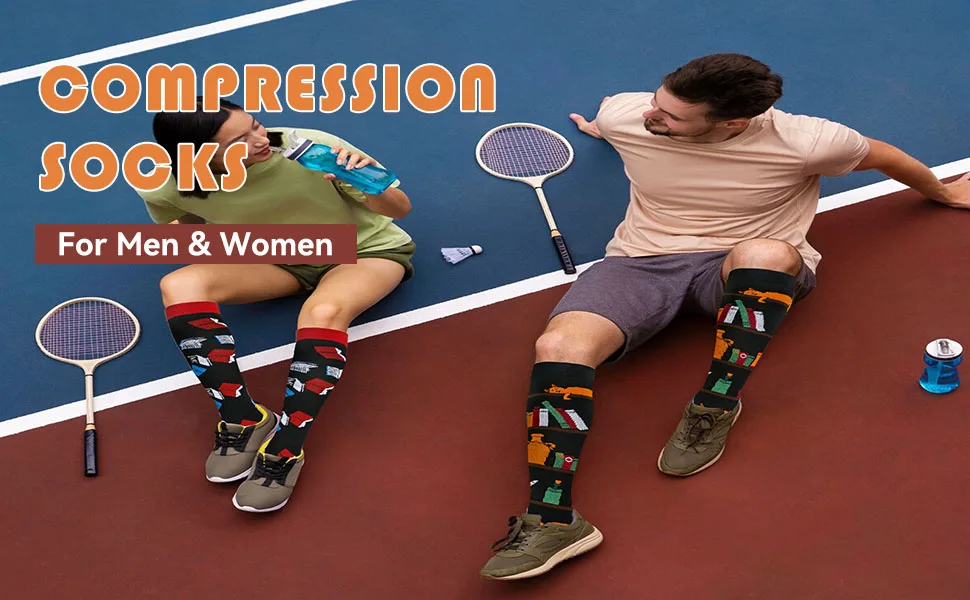 LEOSTEP 4 Pairs Compression Socks for Women & Men Medical for Nurses,Nursing,Running Small-Medium Medical - COMPRESSION SOCKS