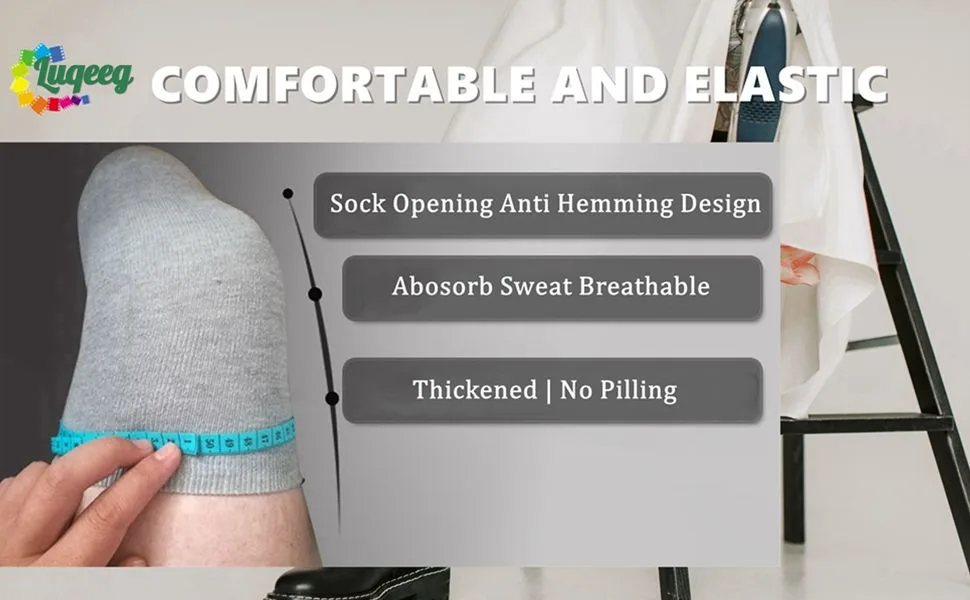 Luqeeg 5pcs Amputee Socks, Soft Breathable Elastic BK Stump Shrinker, Cotton Sweat Absorption Prosthetic Socks for Partial Foot Amputation, Amputee Care, Stump Protection, Limb Compression(L) - product information 17