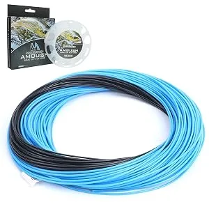 M MAXIMUMCATCH Maxcatch Sinking Tip Fly Line Weight Forward Fishing Line, 3ips/6ips, 4/5/6/7/8 F/S Royal Blue/Black, 6ips WF-8F/S - royal blue/black