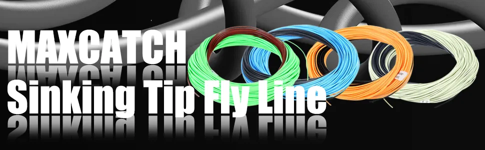 M MAXIMUMCATCH Maxcatch Sinking Tip Fly Line Weight Forward Fishing Line, 3ips/6ips, 4/5/6/7/8 F/S Royal Blue/Black, 6ips WF-8F/S - sinking tip fly line