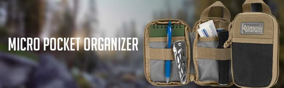 Maxpedition Micro Pocket Organizer One Size Khaki - Micro Pocket organizer
