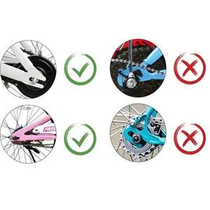Mehome Bicycle Training Wheels Stronger Version Replacement Heavy Duty Rear with Stabilizers Mounted Kit for Children Kids Suitable for 12/14/ 16/18/ 20 inch (Black) - Single Speed Bike only