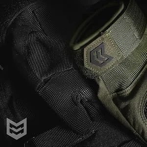 Mission Made Fingerless Hellfox Tactical Gloves for Men Pitch Black Medium - Mission Made Fingerless Hellfox Gloves - Multiple Colors