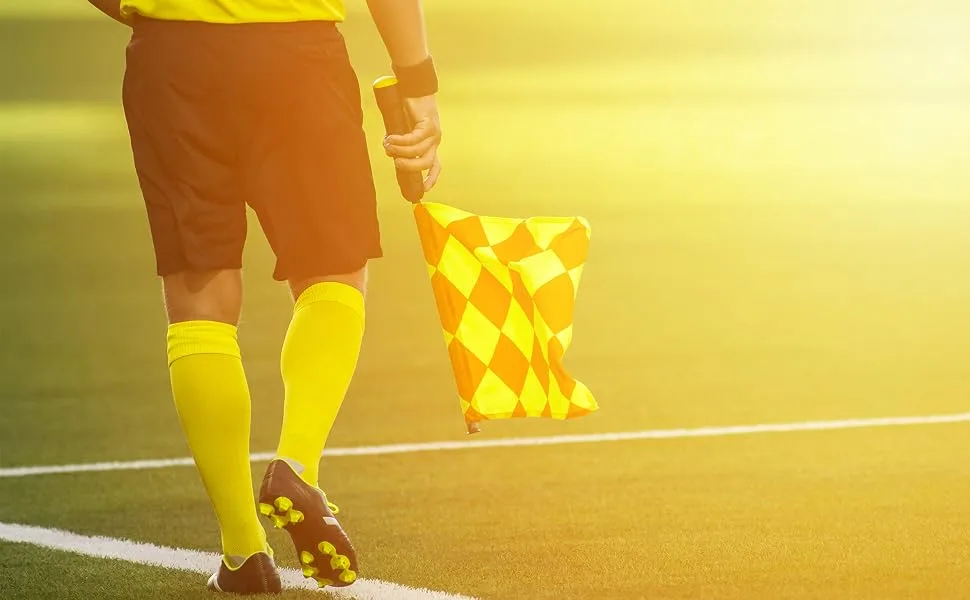 Murray Sporting Goods Soccer Referee Jersey | Mens Official Pro Soccer Referee Shirt - Short Sleeve with Pull Open Pockets & Patch - Yellow, Red or Black Yellow Medium - Murray Sporting Goods USSF Referee Shirt - Short Sleeve - Soccer Referee in Action
