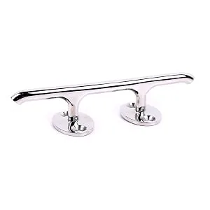 Mxeol Boat Cleat Dock Marine 6 Inch Open Base Stainless Steel W/Eagle Handle Design Washed Stainless Steel, 2PCS - 6 inch cleats