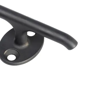 Mxeol Boat Cleat Dock Marine 6 Inch Open Base Stainless Steel W/Eagle Handle Design Washed Stainless Steel, 2PCS - matte black color