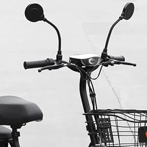Newlight66 Bike Mirror, Adjustable Handlebar Rear View Mirrors For Mountain Road Bike Bicycle Electric Motorcycle (Black-2PC) - bike mirror 13