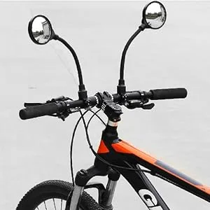 Newlight66 Bike Mirror, Adjustable Handlebar Rear View Mirrors For Mountain Road Bike Bicycle Electric Motorcycle (Black-2PC) - bike mirror12
