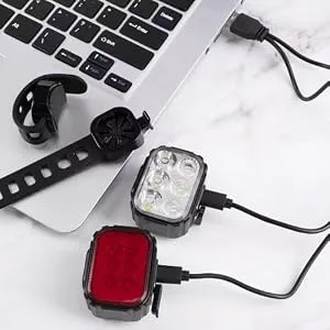 Bright LED Bike Headlight for Night Riding, USB Rechargeable Bicycle Light Bicycle, Headlight and Taillight Combo-Newlight66 - bike light 11