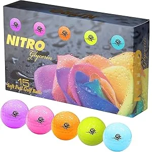 Nitro Glycerin Golf Balls 15-Pack Multi Color - 15-Pack - product information 1