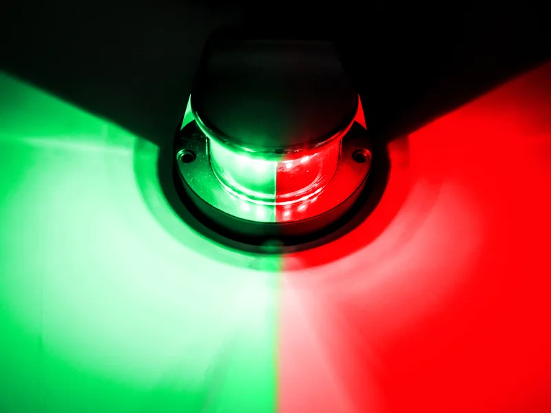 Obcursco Boat Navigation Lights, Marine LED Navigation Light, Boat LED Bow Light. Ideal for Pontoon, Skiff, and Small Boat - boat navigation lights